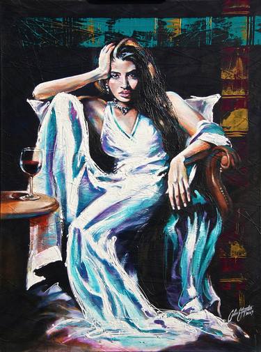 Original Expressionism Women Paintings by Colin Staples Life Art