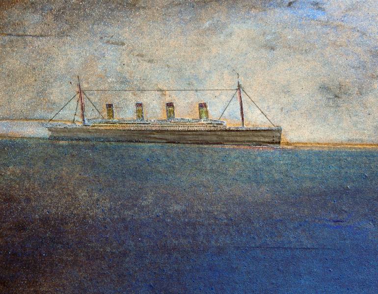 Original Documentary Boat Collage by Brian Palm