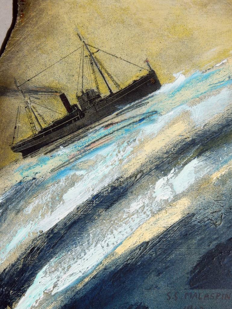 Original Ship Painting by Brian Palm