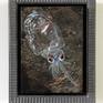 Octopus Larvae original painting, framed.
