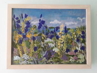 Original Abstract Expressionism Garden Paintings by Katherine HALFORD Greene