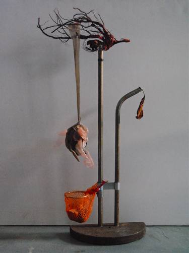 Untitled (orange netting) (2012) thumb