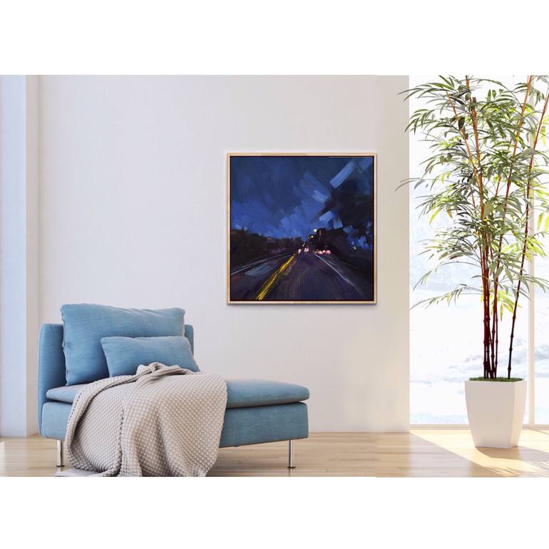 Original Contemporary Cities Painting by Susan Cox