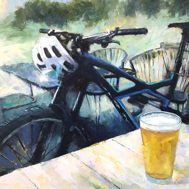 Print of Fine Art Bicycle Paintings by susan cox