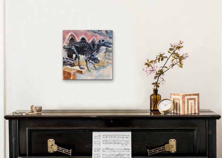 Original Expressionism Science/Technology Painting by Susan Cox
