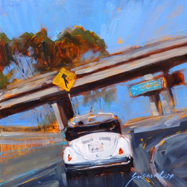 Print of Fine Art Automobile Paintings by susan cox