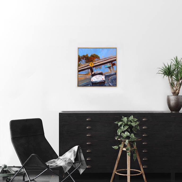 Original Impressionism Transportation Painting by Susan Cox