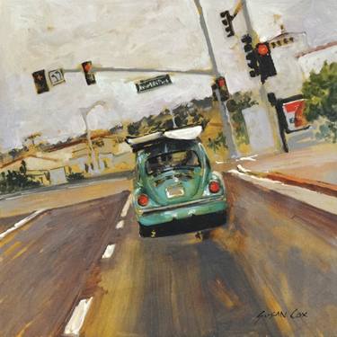 Original Fine Art Automobile Paintings by susan cox