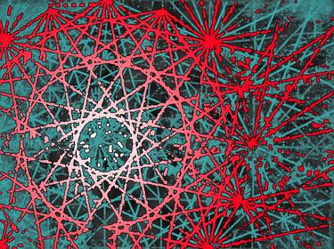 Print of Abstract Geometric Mixed Media by David Grafe