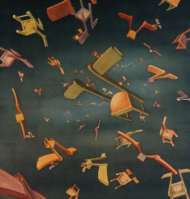 Original Surrealism Aeroplane Paintings by Herman Kuypers