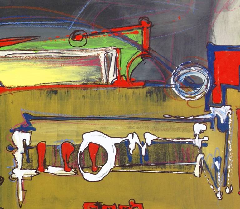Abstract Guy Painting by Manuel Hernandez | Saatchi Art
