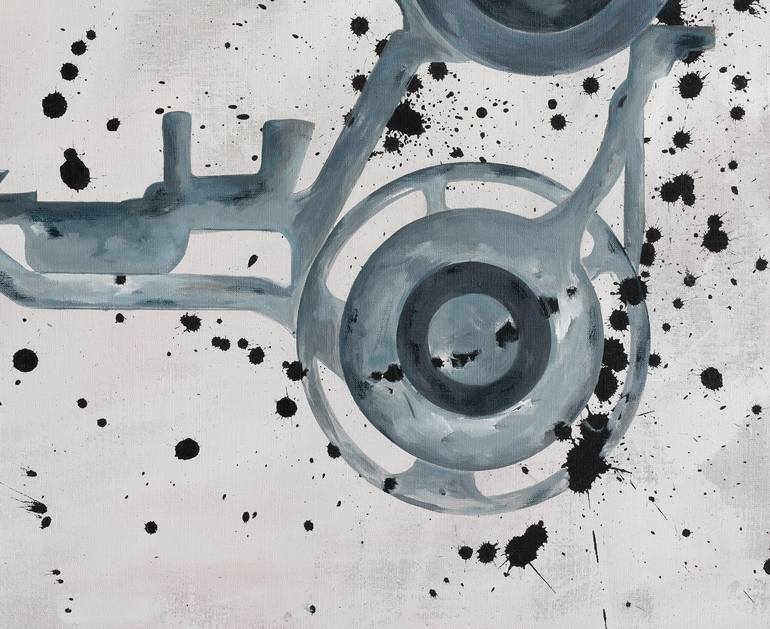 Original Conceptual Abstract Painting by Political Satirical Pop Art Dikla Stern