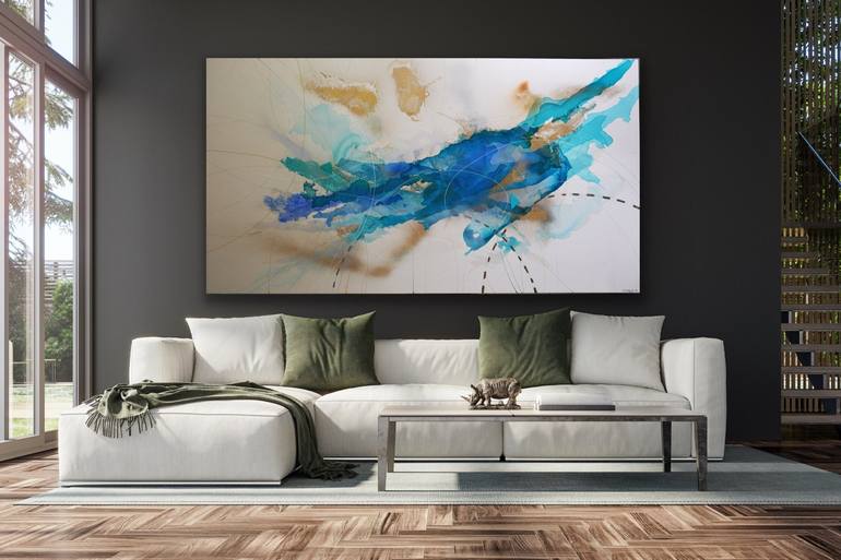 Original Abstract Expressionism Abstract Painting by Margarita Garces