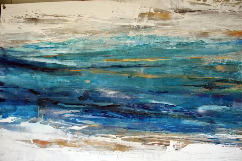 Original Abstract Landscape Painting by Margarita Garces