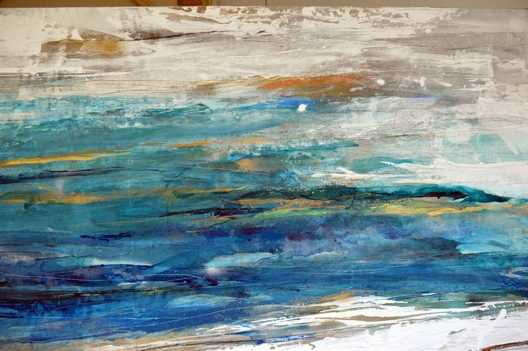 Original Abstract Landscape Painting by Margarita Garces