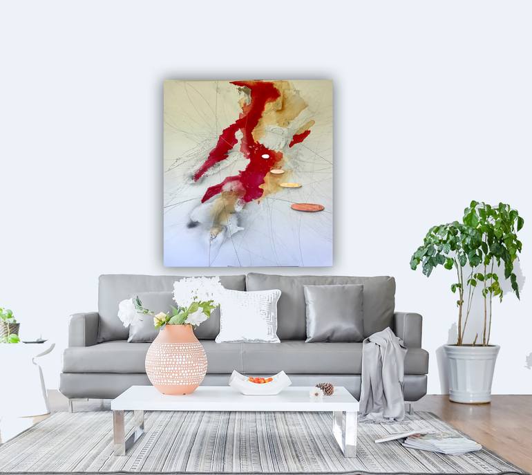 Original Abstract Expressionism Abstract Painting by Margarita Garces