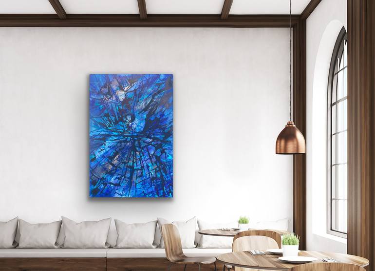 Original Abstract Expressionism Abstract Painting by Margarita Garces