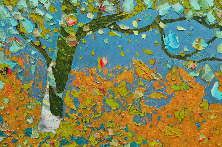 Original Modernism Landscape Painting by Anna Styrc