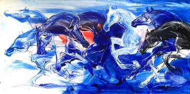 Original Abstract Expressionism Animal Paintings by priyendra shukla