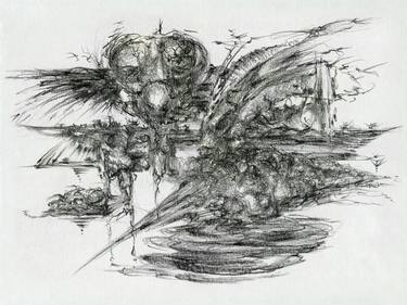 Original Surrealism Abstract Drawings by Nik Ned