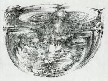 Original Surrealism Abstract Drawings by Nik Ned