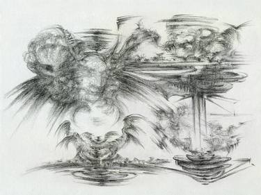 Original Surrealism Abstract Drawings by Nik Ned