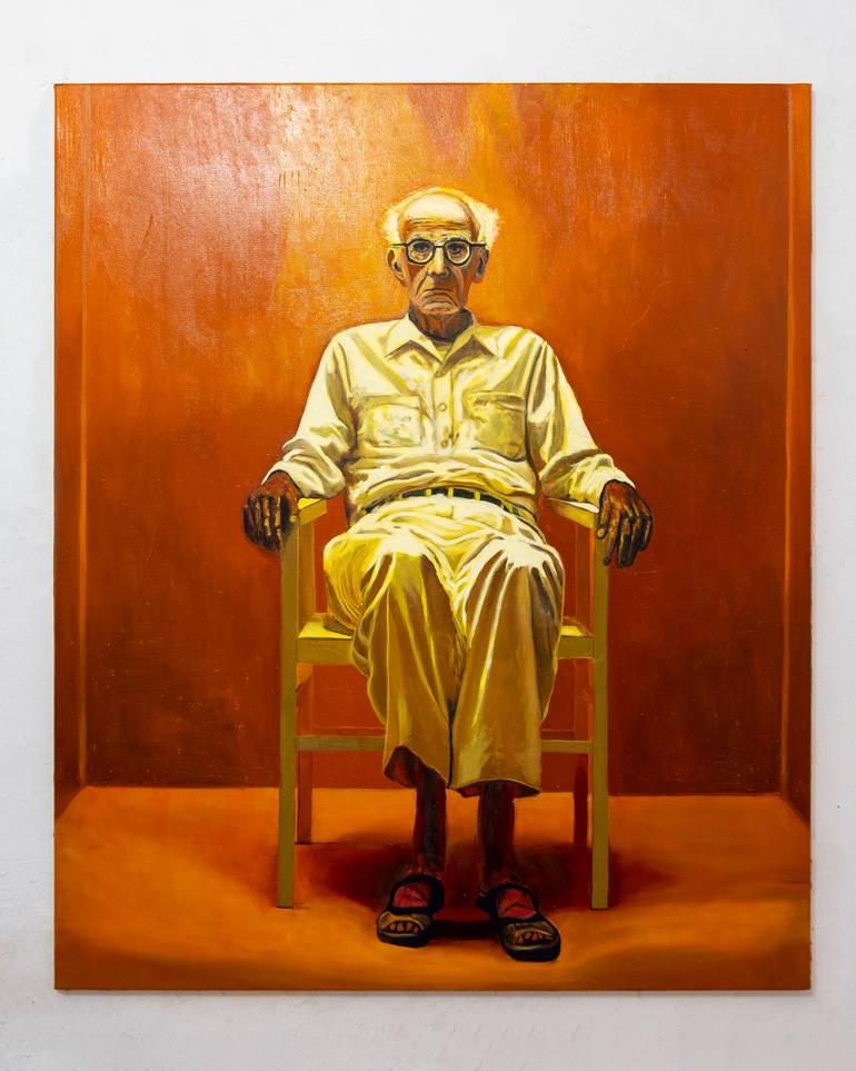 Original Contemporary People Painting by Mihai Cotiga