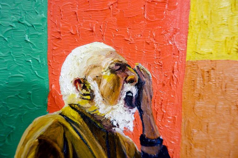 Original Contemporary Portrait Painting by Mihai Cotiga