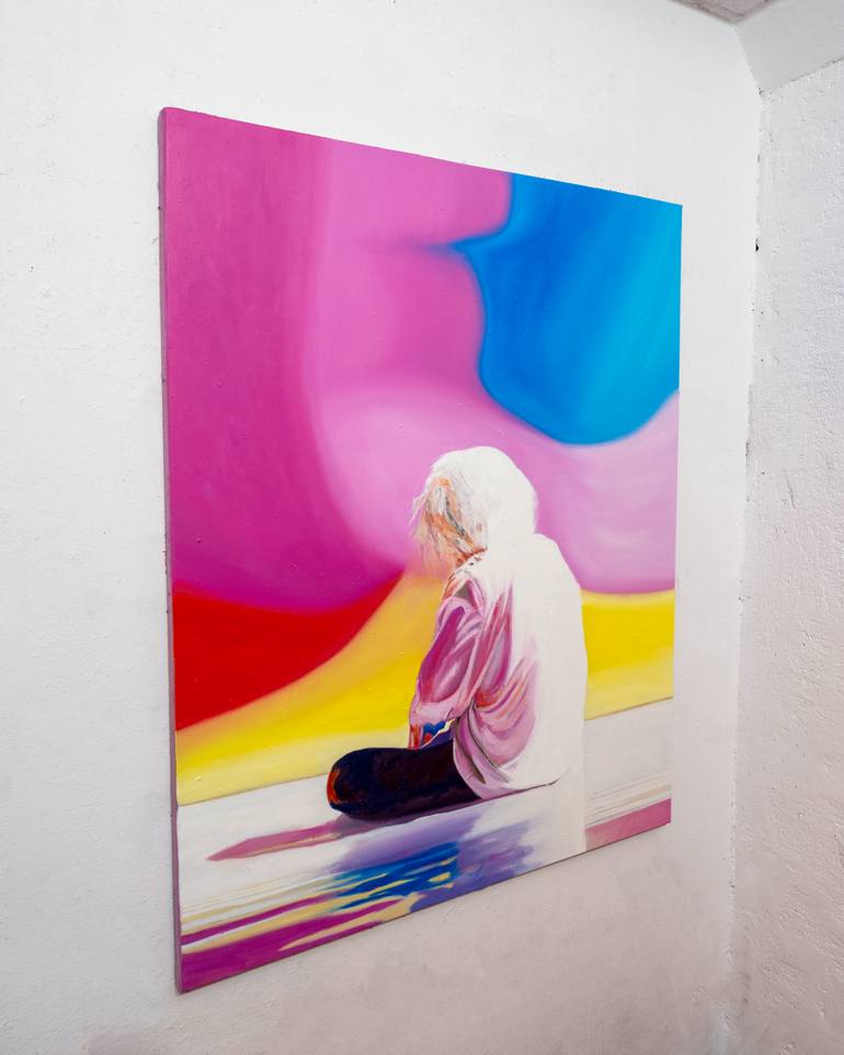 Original Contemporary People Painting by Mihai Cotiga