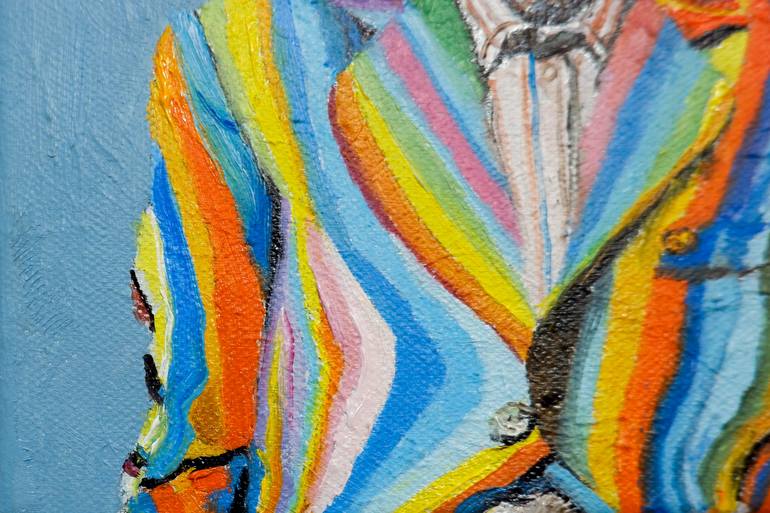Original Figurative Men Painting by Mihai Cotiga