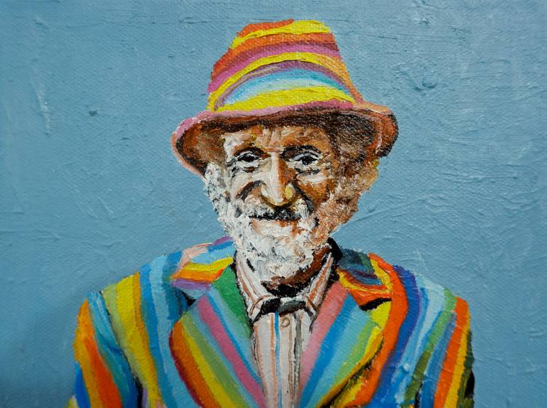 Original Figurative Men Painting by Mihai Cotiga
