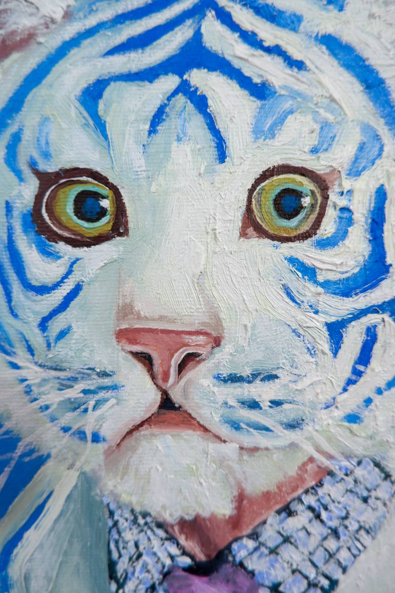 Original Figurative Animal Painting by Mihai Cotiga