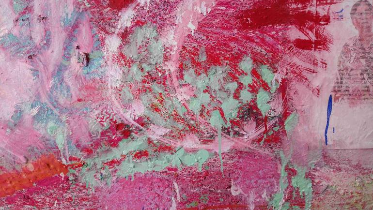 Original Abstract Expressionism Abstract Painting by Mihai Cotiga