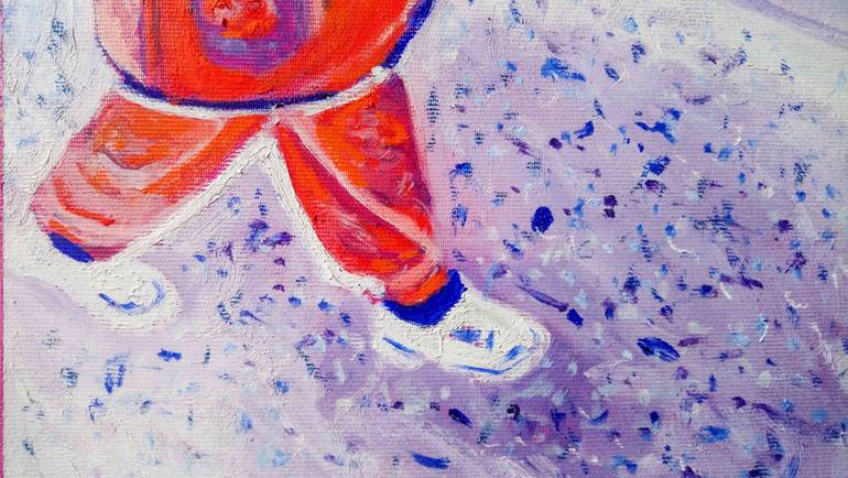 Original Expressionism People Painting by Mihai Cotiga