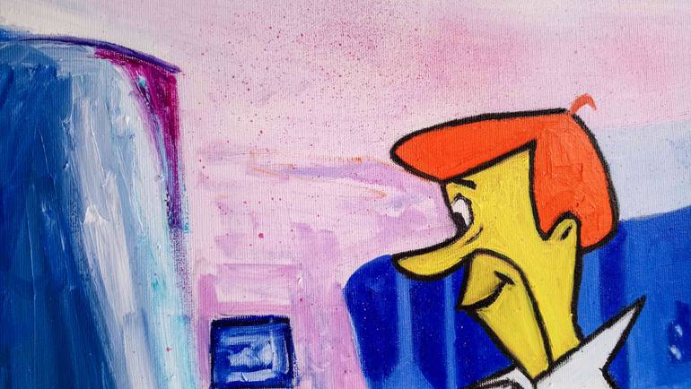 Original Figurative Abstract Painting by Mihai Cotiga