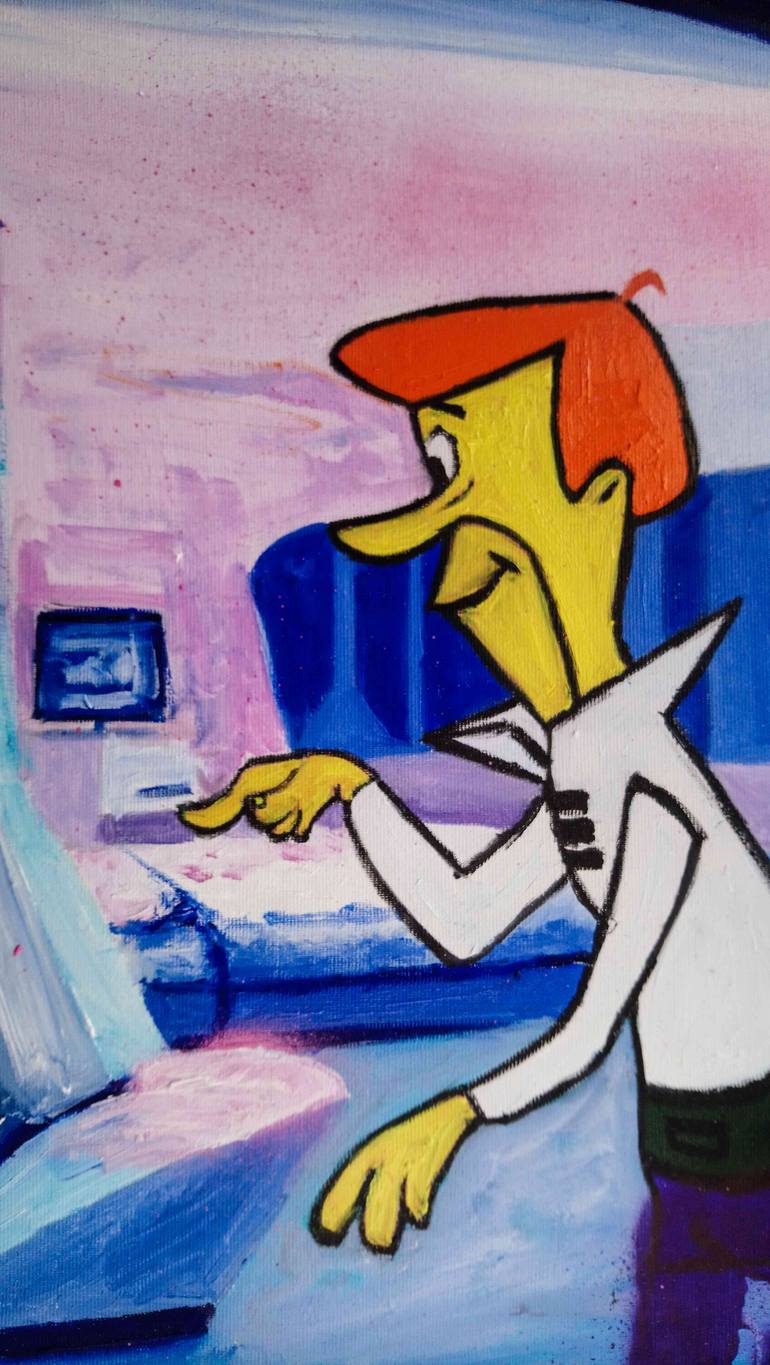 Original Figurative Abstract Painting by Mihai Cotiga