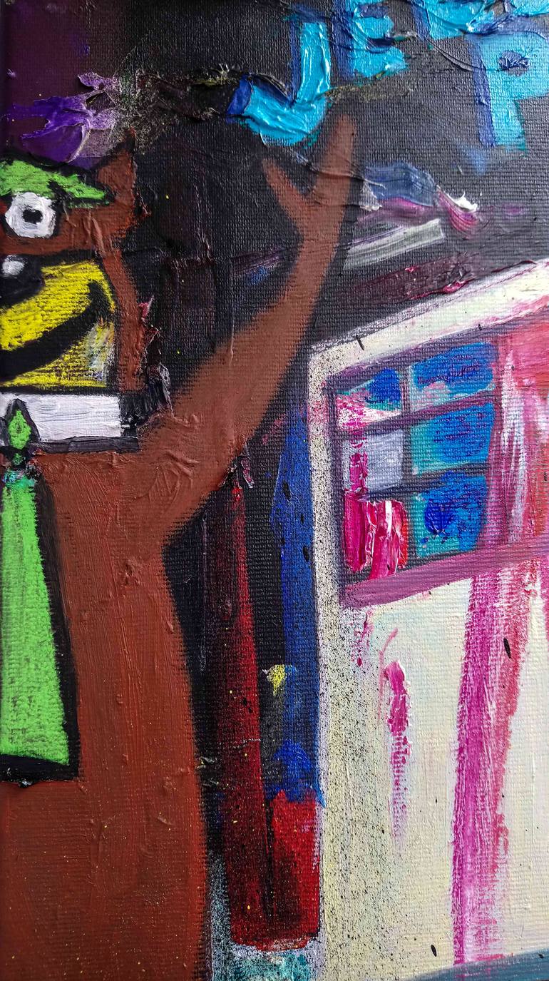 Original Figurative Architecture Painting by Mihai Cotiga