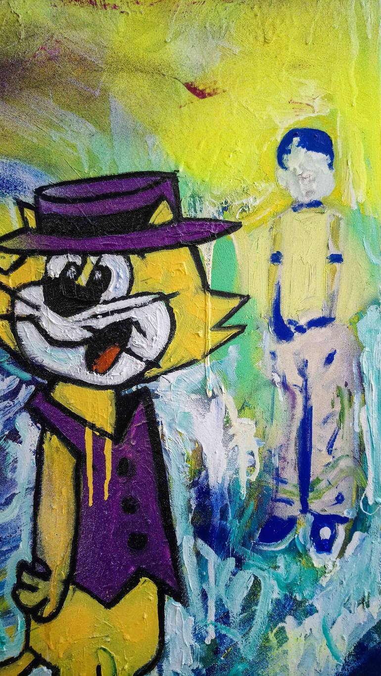 Original Expressionism People Painting by Mihai Cotiga