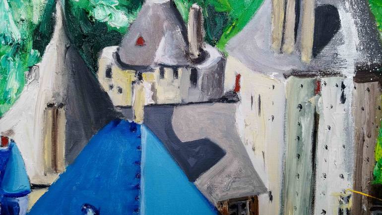 Original Figurative Architecture Painting by Mihai Cotiga