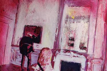 Print of Figurative Interiors Paintings by Mihai Cotiga