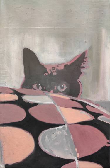 Print of Figurative Cats Paintings by Mihai Cotiga