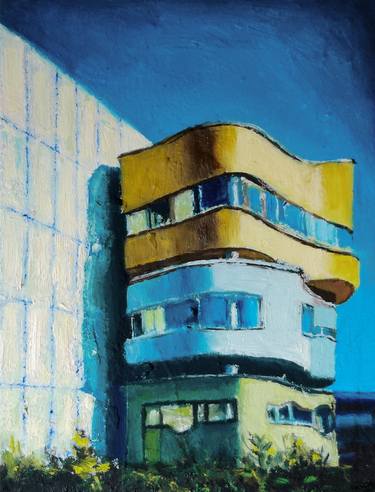 Print of Architecture Paintings by Mihai Cotiga