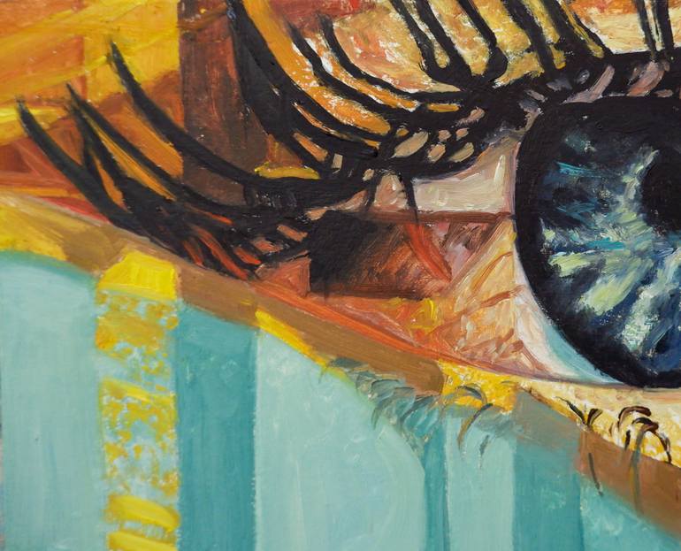 Original Figurative People Painting by Mihai Cotiga