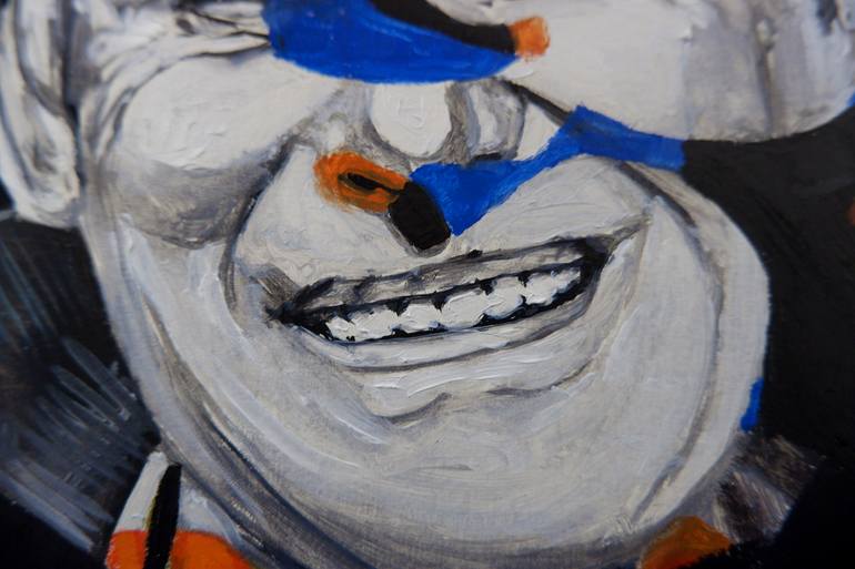Original Expressionism People Painting by Mihai Cotiga