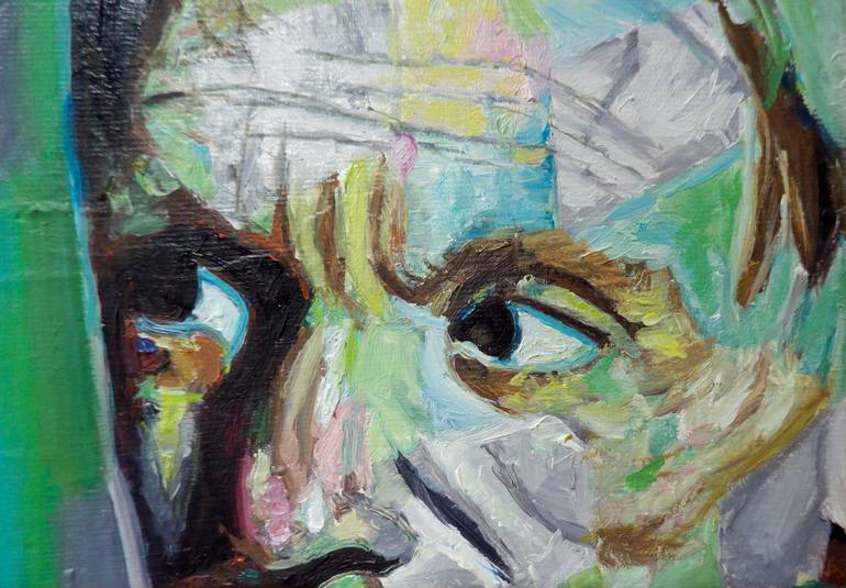 Original Conceptual People Painting by Mihai Cotiga