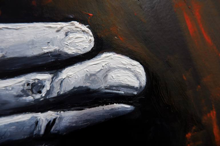 Original Figurative People Painting by Mihai Cotiga