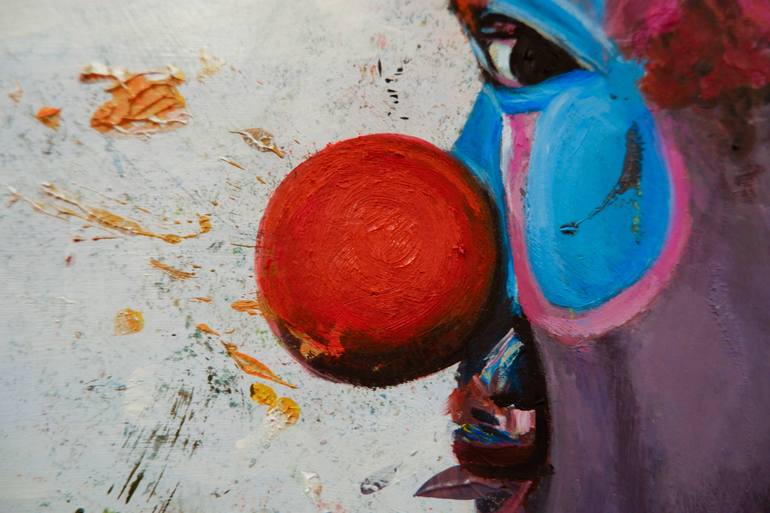 Original Expressionism People Painting by Mihai Cotiga