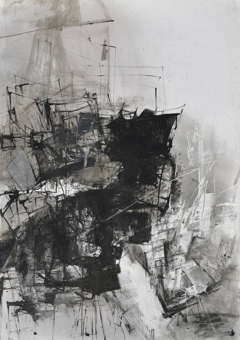 ahead of time 02 Drawing by Dorota Jedrusik | Saatchi Art