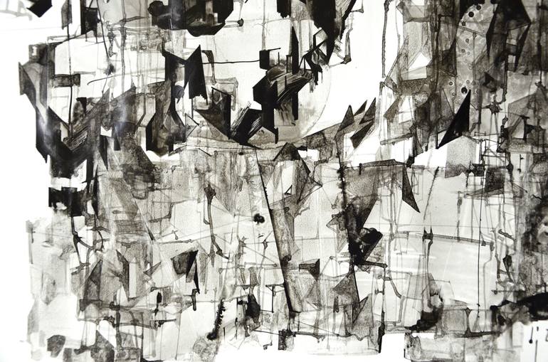 Original Fine Art Abstract Drawing by Dorota Jedrusik