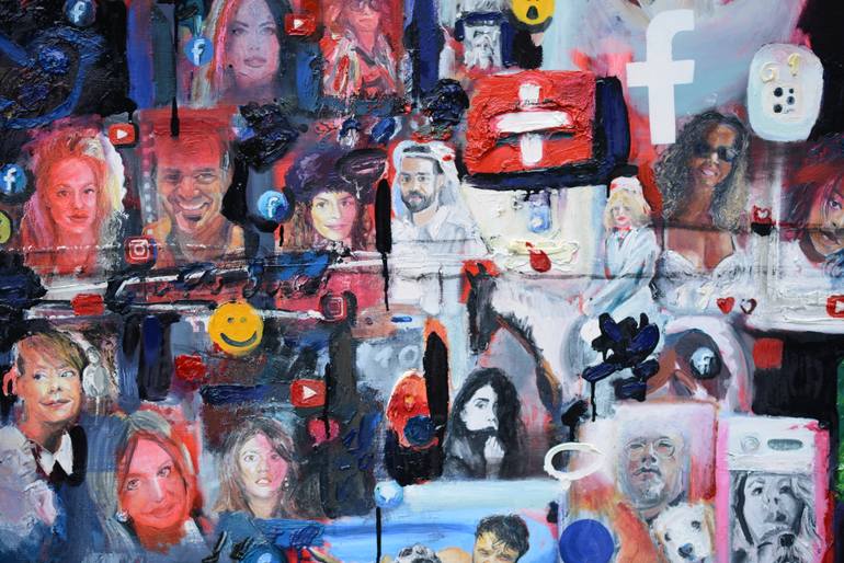 Original Expressionism People Painting by Georg Redzek